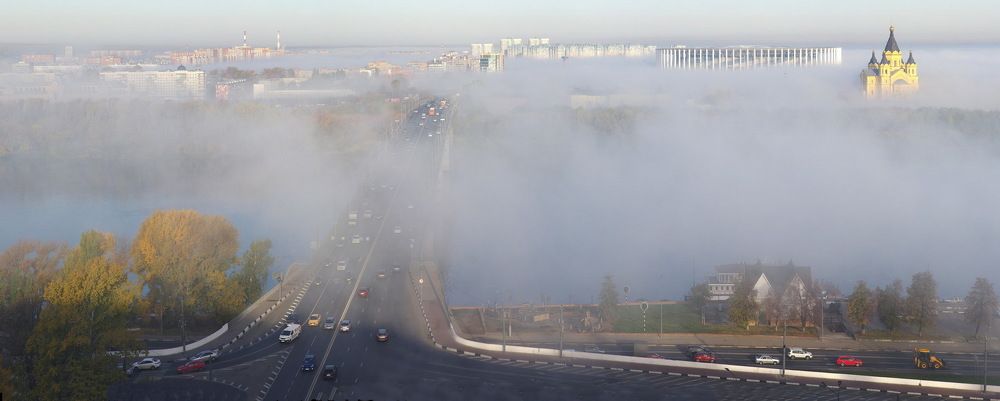 Туман Нижнем Новгороде