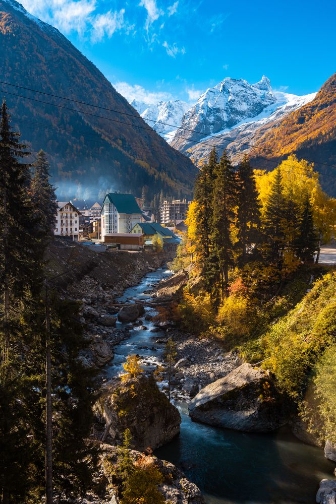 Рассвет в Домбае