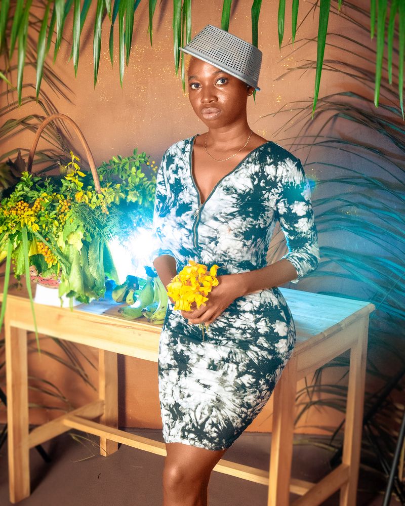 girl, basket,flowers