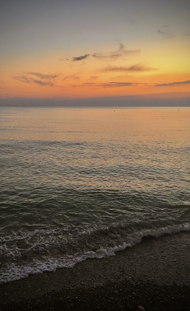 Закат на море