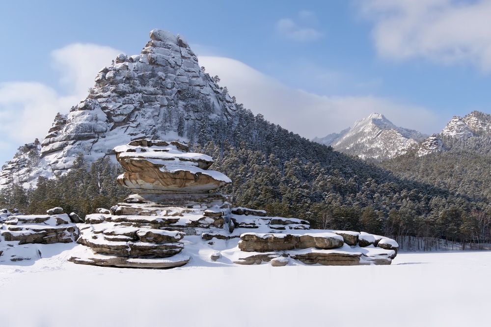 Зимний Голубой залив