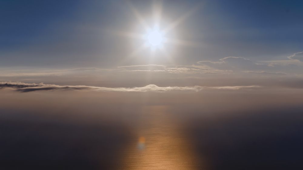 рассвет над Средиземным морем