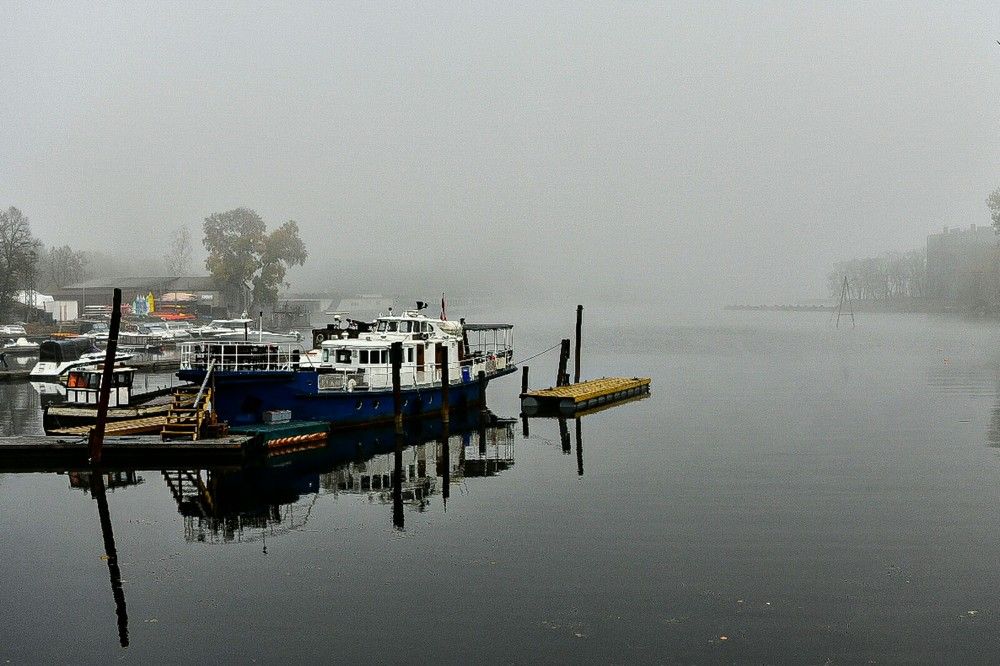 Туман над пирсом.
