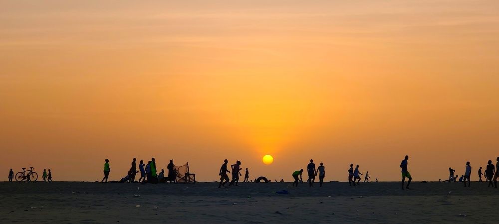 Un soir habituel en Afrique de l'ouest