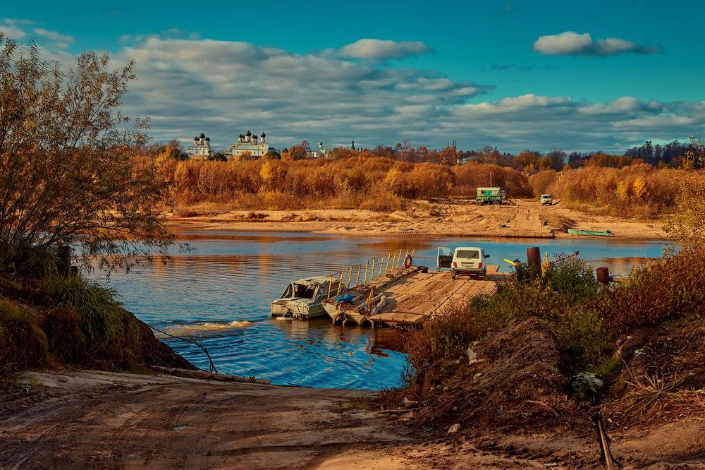 crossing the Sunzha River