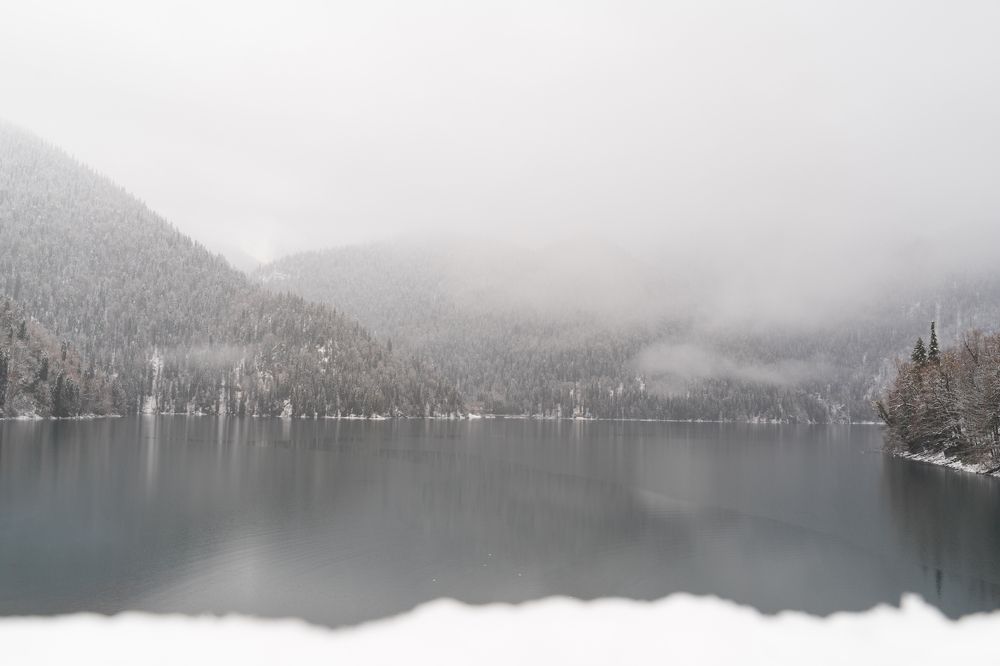 Рица в тумане