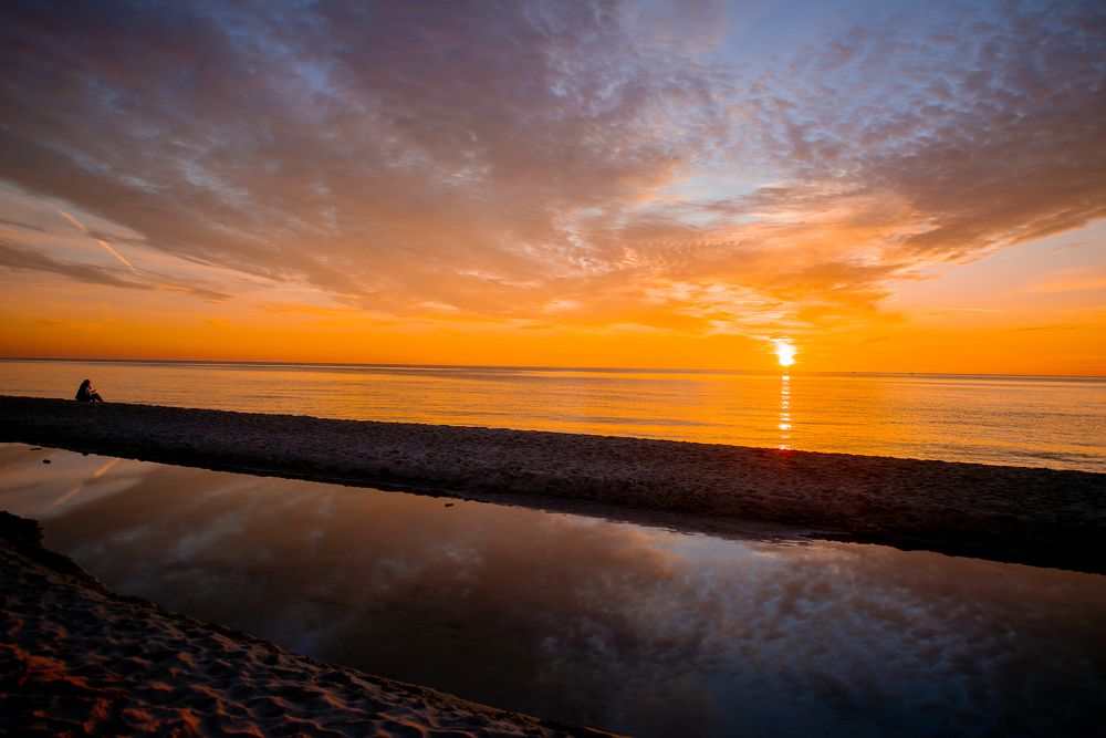 Янтарный закат на Балтике