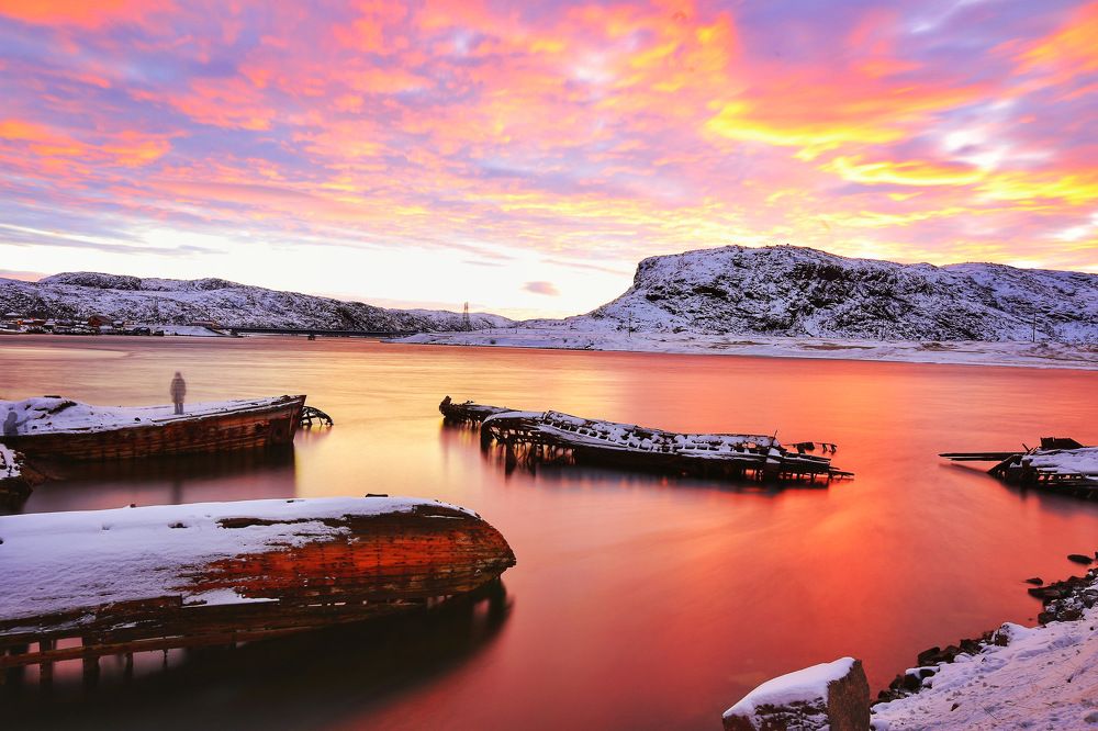 Рассвет в полярную ночь