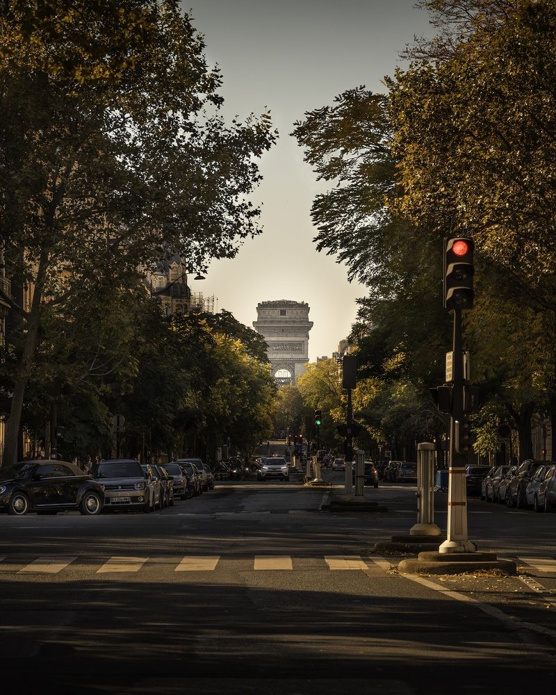 Walking to the Arch of Triumph