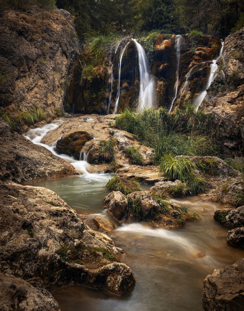Idyllic waterfall