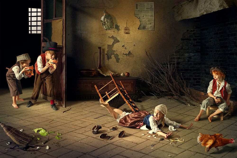 Antique genre scenes