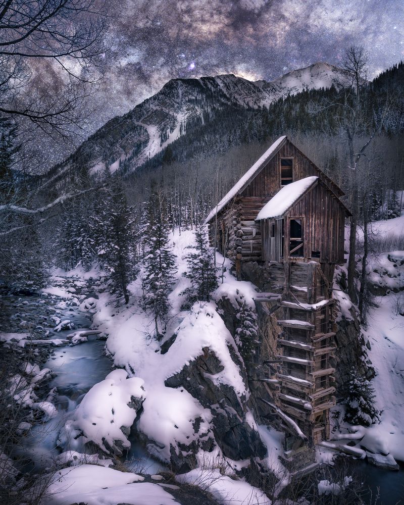 Starry Night at Crystal Mill