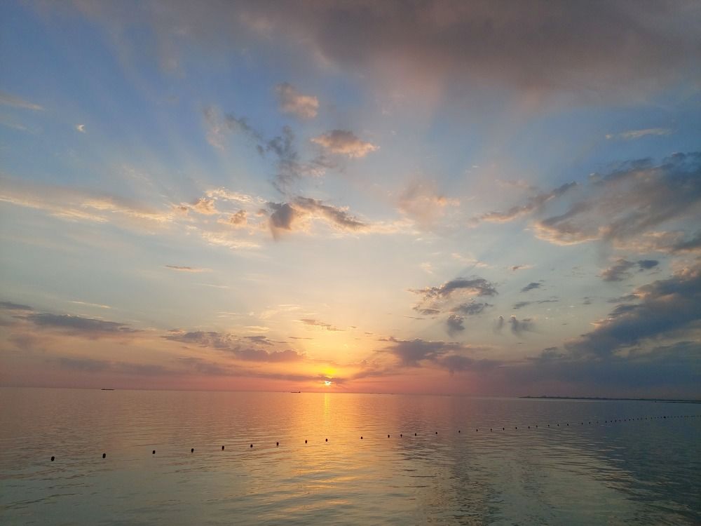 Sunset of Caspian Sea