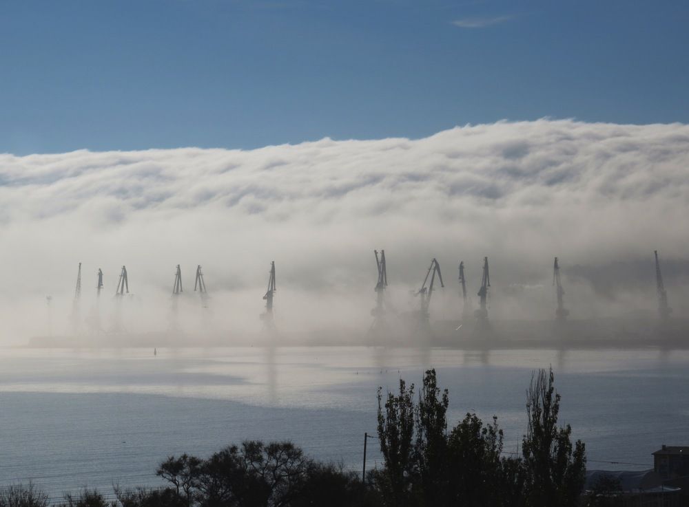 Туман в Феодосии