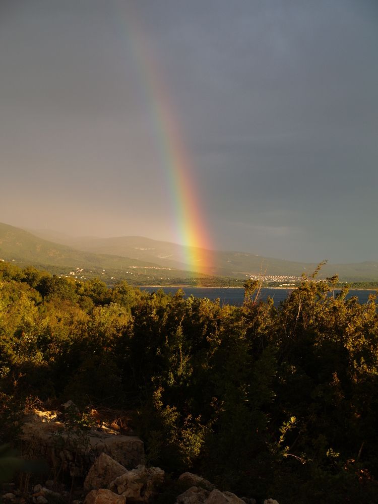 rainbow in Maslenica