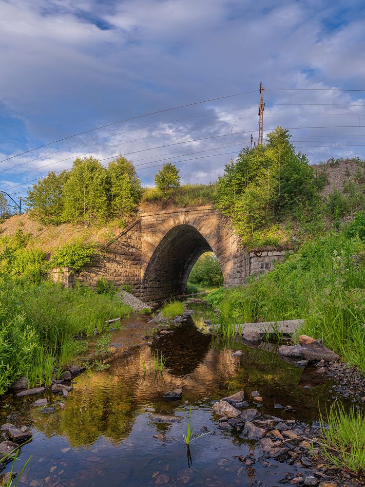 Железнодорожный мост через реку Малый Сыростан