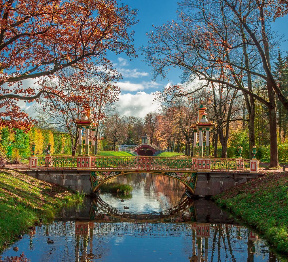 Китайский мостик в Царском Селе