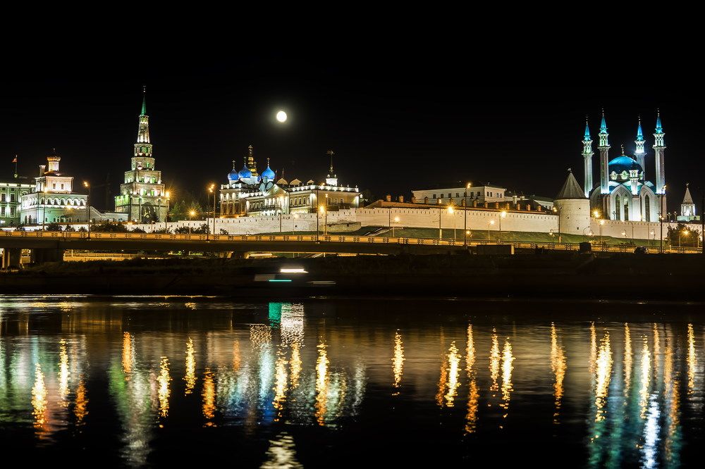 Ночной вид на крепость