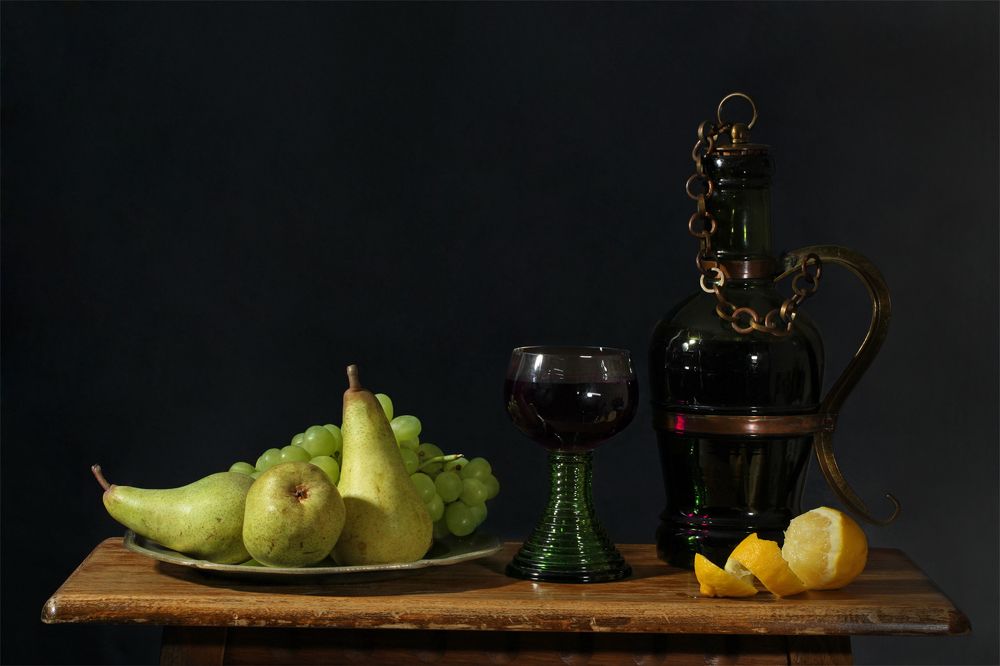 натюрморт с грушами