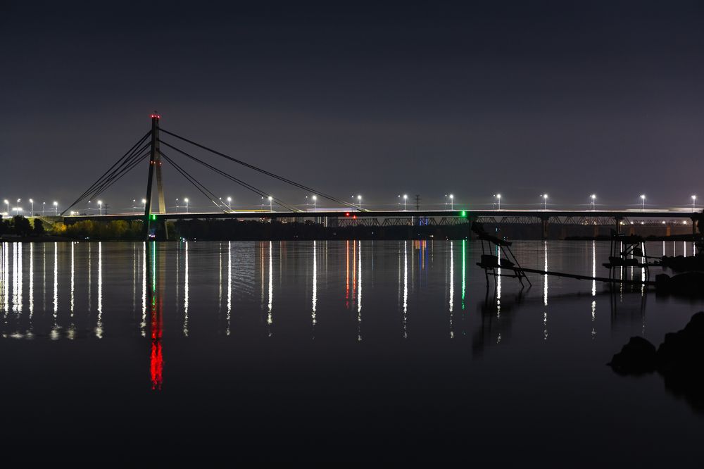 North bridge during the night