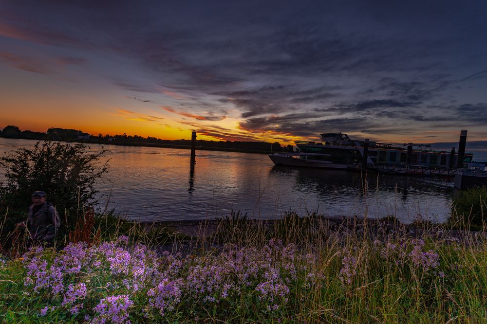 sunset on the Rhine