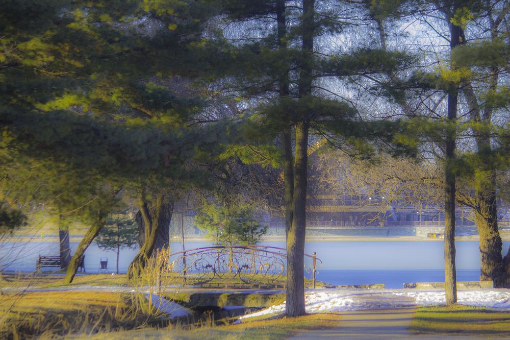 Мостик у озера