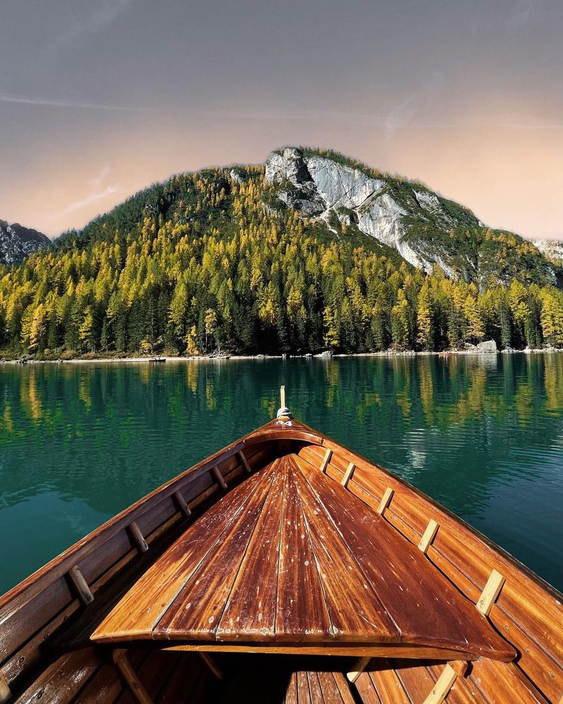 Lago di Braies. Italia.