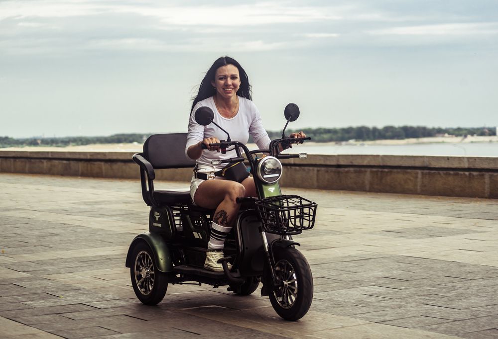 На колеснице