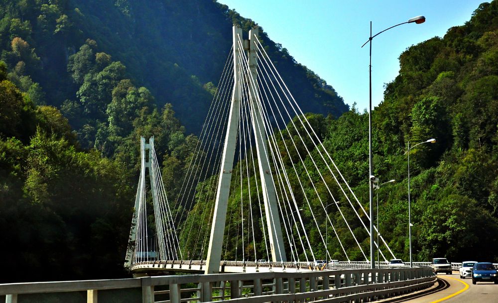 Вантовый мост.