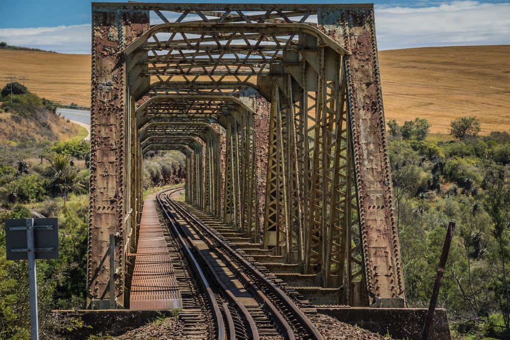 Old train bridge.