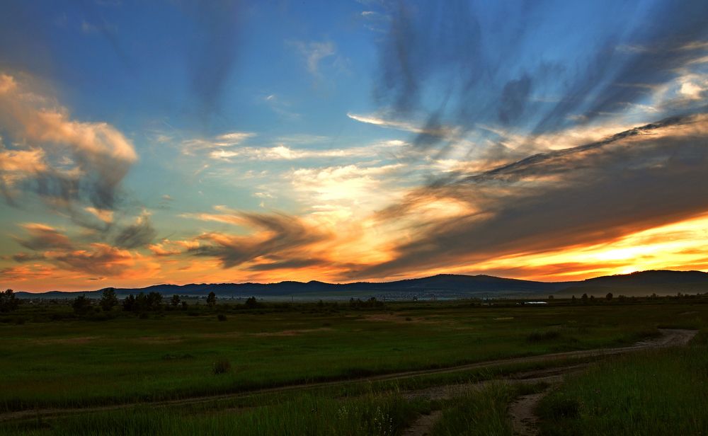 Осение облака.