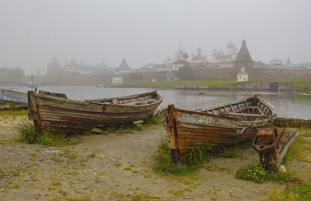 Туманное утро на Соловках