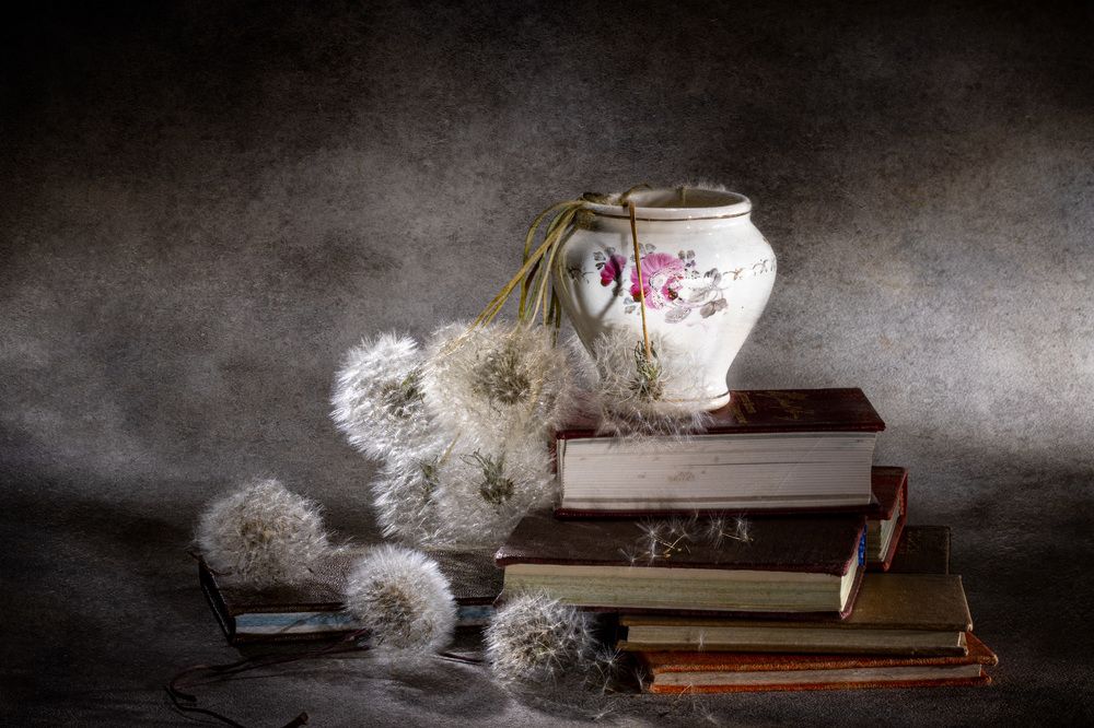 Autumn with dandelions