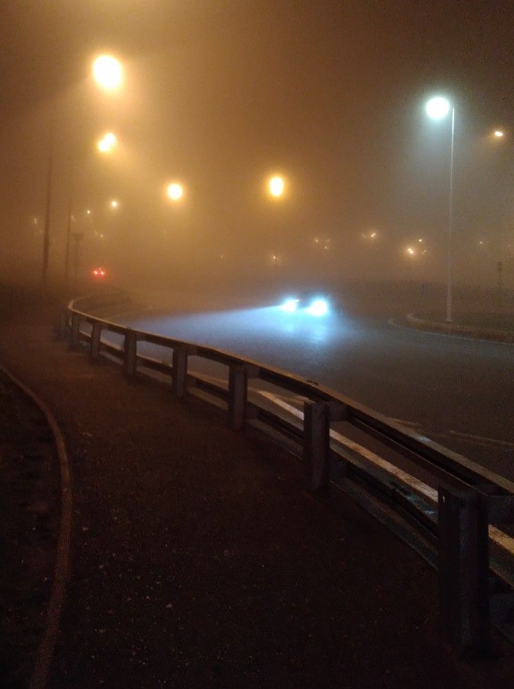 Туман на дороге