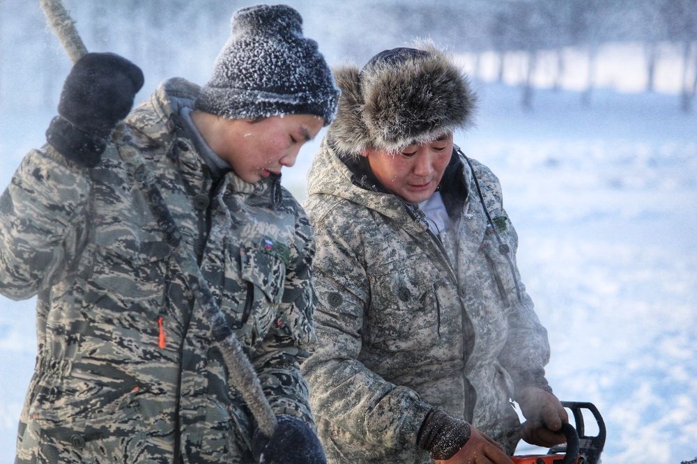 Заготовка льда