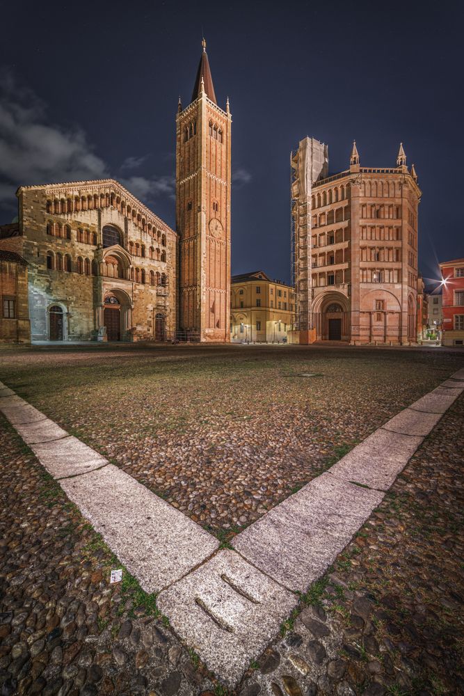 Cathedral square in Parma