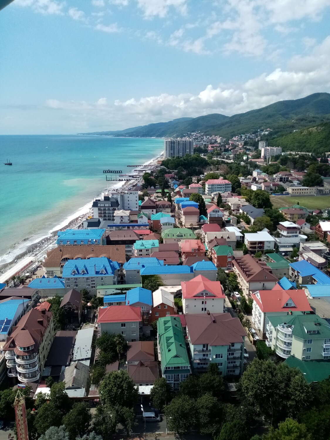 Лазаревское с колеса обозрения