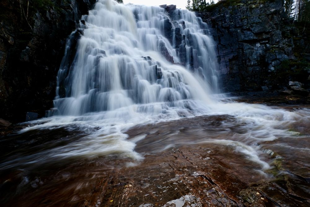 Autumn waterfall