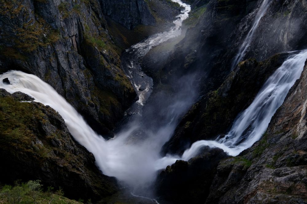 Two waterfalls - one river