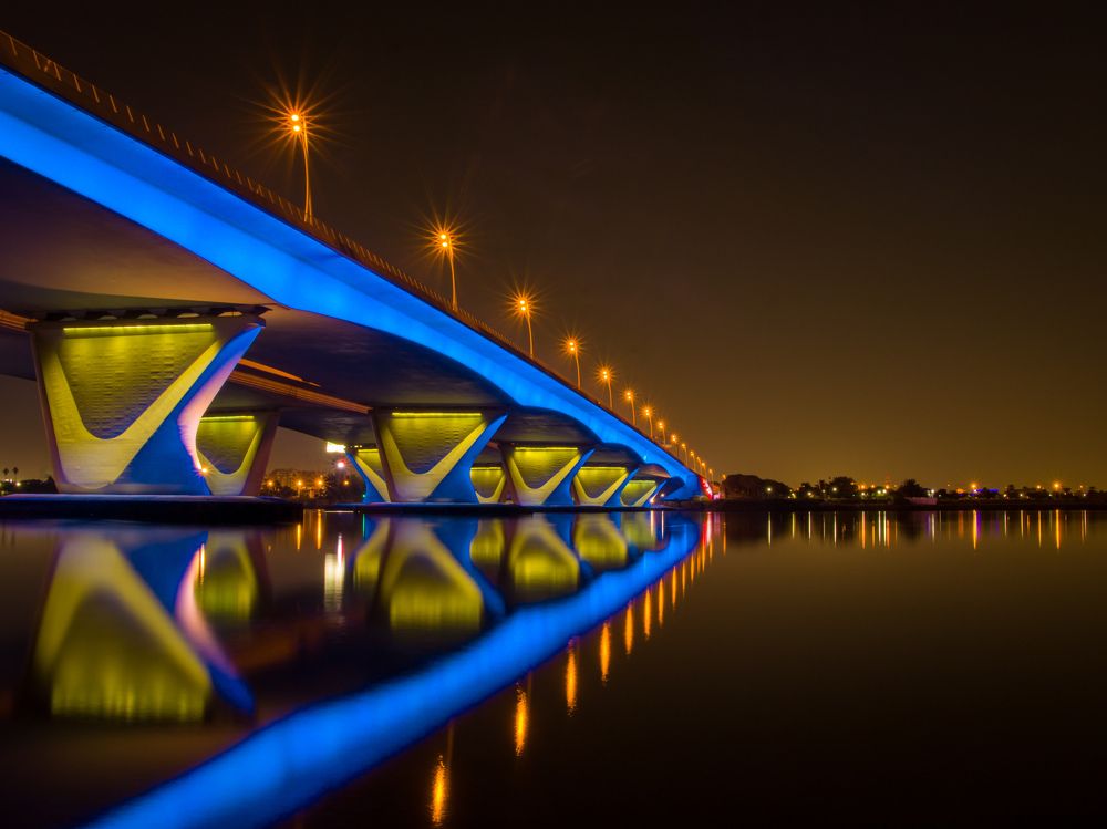 The Al Garhoud bridge