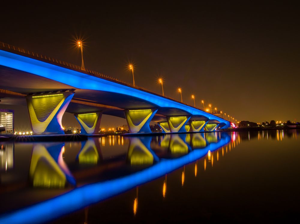 The Al Garhoud bridge