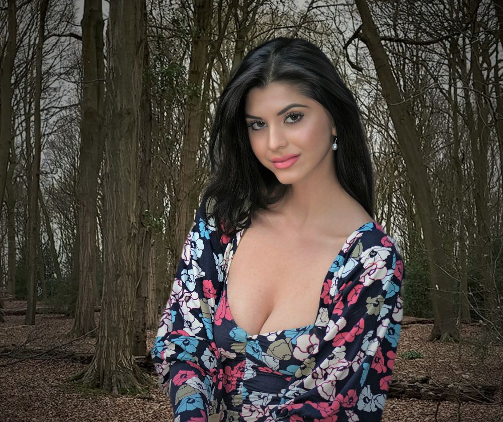 Angela in the woods