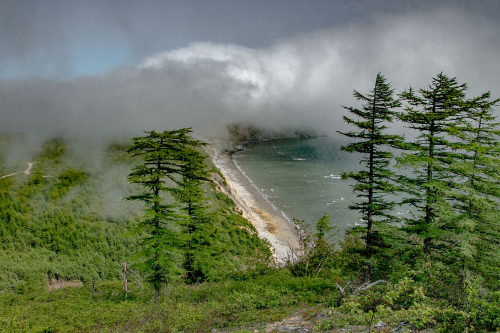 Седой туман плывёт над морем...