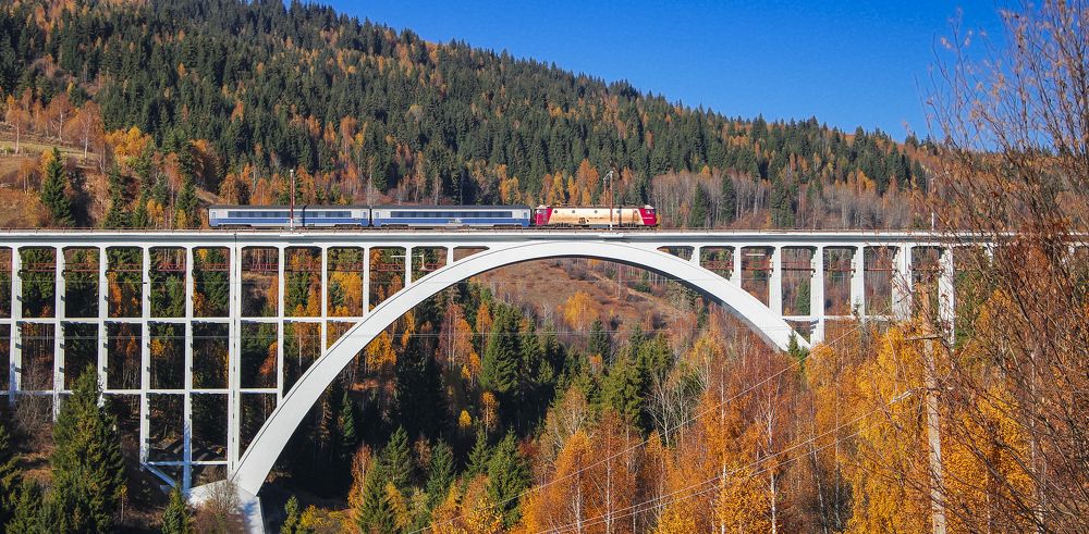 Train on the Karako bridge