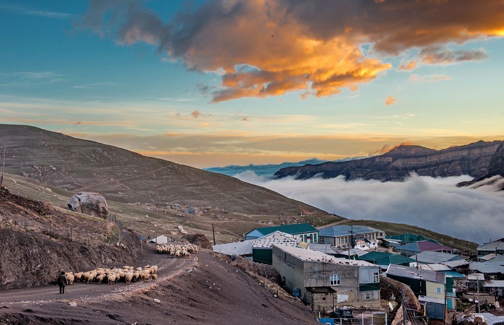 Утро в селе Куруш.