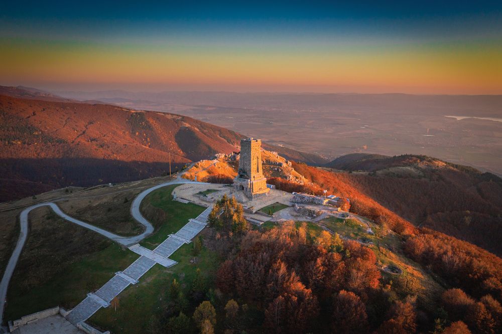 Sunset over Shipka Peak