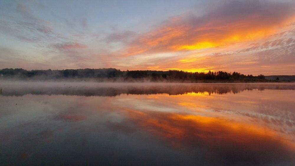 Рассвет в Грумантах.