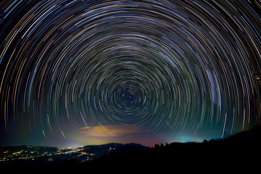 Trails left by the Stars