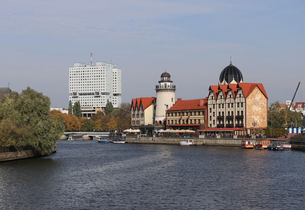 Калининград. Вид на Рыбную деревню.