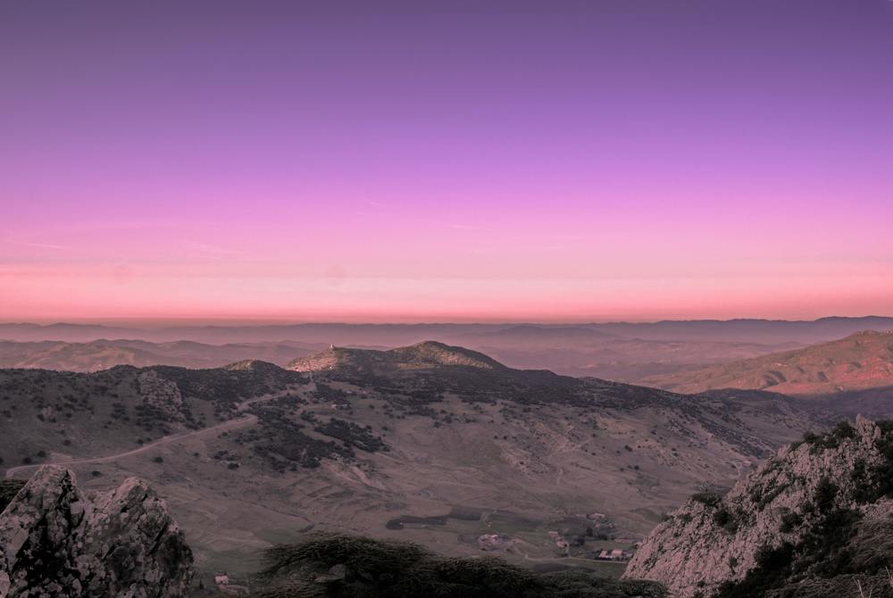 Great landscape from Algeria during sunset